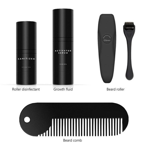 Man's Beard Growth Set -  Beard roller Kit - Amazing Derma Roller