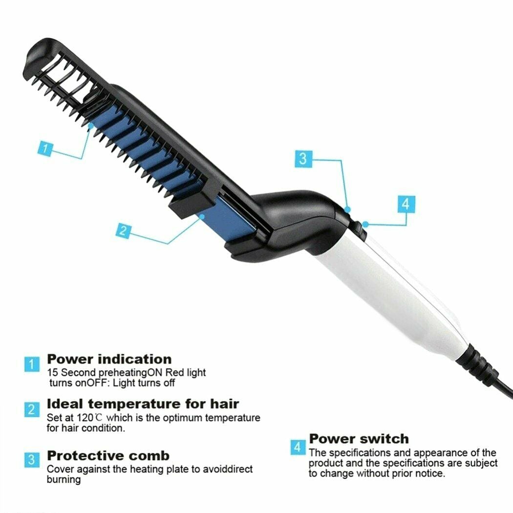 Beard Straightener - 2 in 1 For Beard and Hair