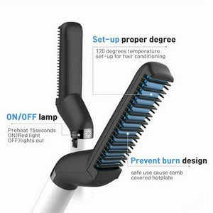 Beard Straightener - 2 in 1 For Beard and Hair